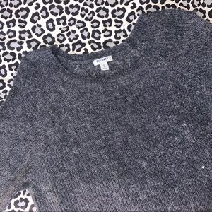 Grey Scoopneck Sweater